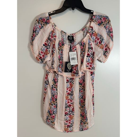 Bobeau Petite Medium Floral Boho Top NWT - Picture 5 of 5